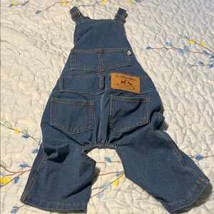 Denim Overalls with Pockets Pet Clothing Outfitters